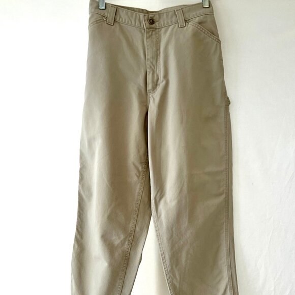 Lee Women's Carpenter Pants, Lee Riveted, Khaki Color, Size 14 Petite. EUC! - Picture 3 of 15